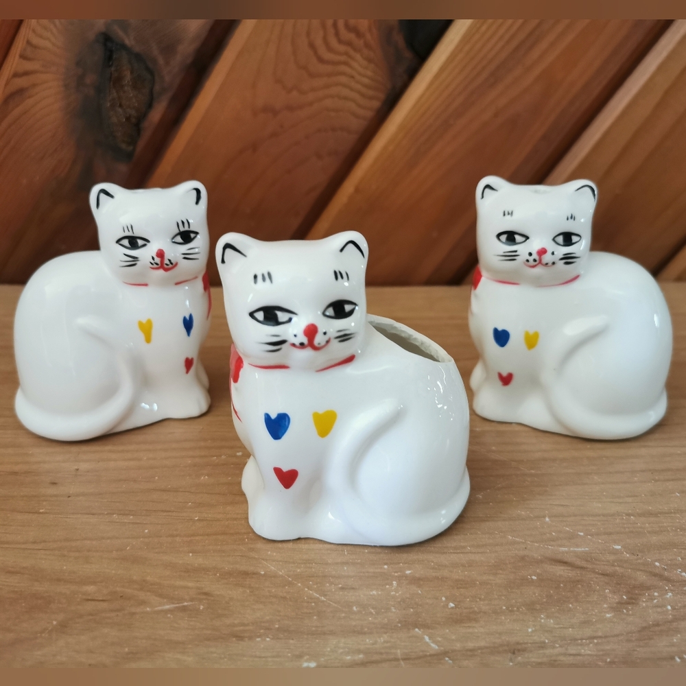 Vintage Cats Salt And Pepper Shakers
